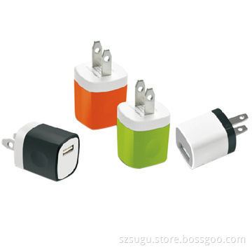 2014 new private double-color mold real 1A USB wall charger, UL certified